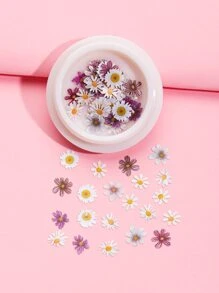 1盒50入組紫色花木紙漿貼布裝飾適用於美甲和裝飾用品配件 - 彩色 - 查看 1