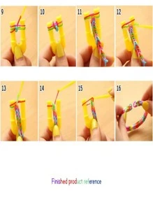 1套橡皮筋手鍊套件,機織手鍊diy工具禮物套件 - 彩色 - 查看 5