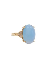 One Sea Blue Oval Stone Ring For Women, Elegant And Luxurious, Classic Fashionable New Style - ring - View 9