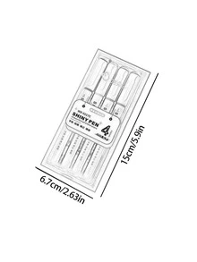 Glittery Fluorescent Pen For Students, Light Colored Series, Drawing, Doodling, Bullet Journaling, Color Coding - Blue - View 11