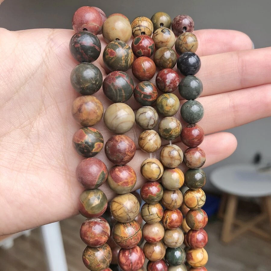 1鋼絞線石珠適用於珠寶製作腰珠子適用於手環項鍊男士女性配件 - 彩色 - 查看 1