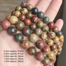 1鋼絞線石珠適用於珠寶製作腰珠子適用於手環項鍊男士女性配件 - 彩色 - 查看 3