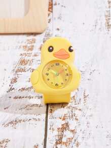 1pc Children Quartz Watch With Cute Duck, Crocodile, Shark, Panda Design