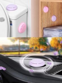 1套裝薰衣草香氛廁所車用香薰盒帶膠黏劑