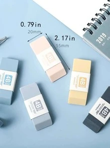 1pc Random Solid Color Eraser - Multicolor - View 2
