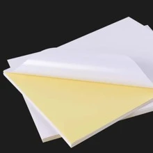 50 Sheets A4 Self-adhesive White Sticker Paper - White - View 2