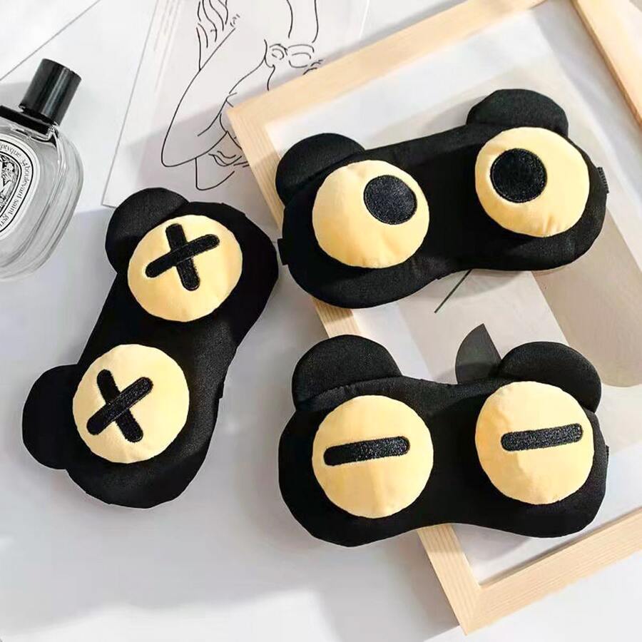 1pc Cute & Funny Cartoon Eye Mask For Nap & Sleep, Light Blocking