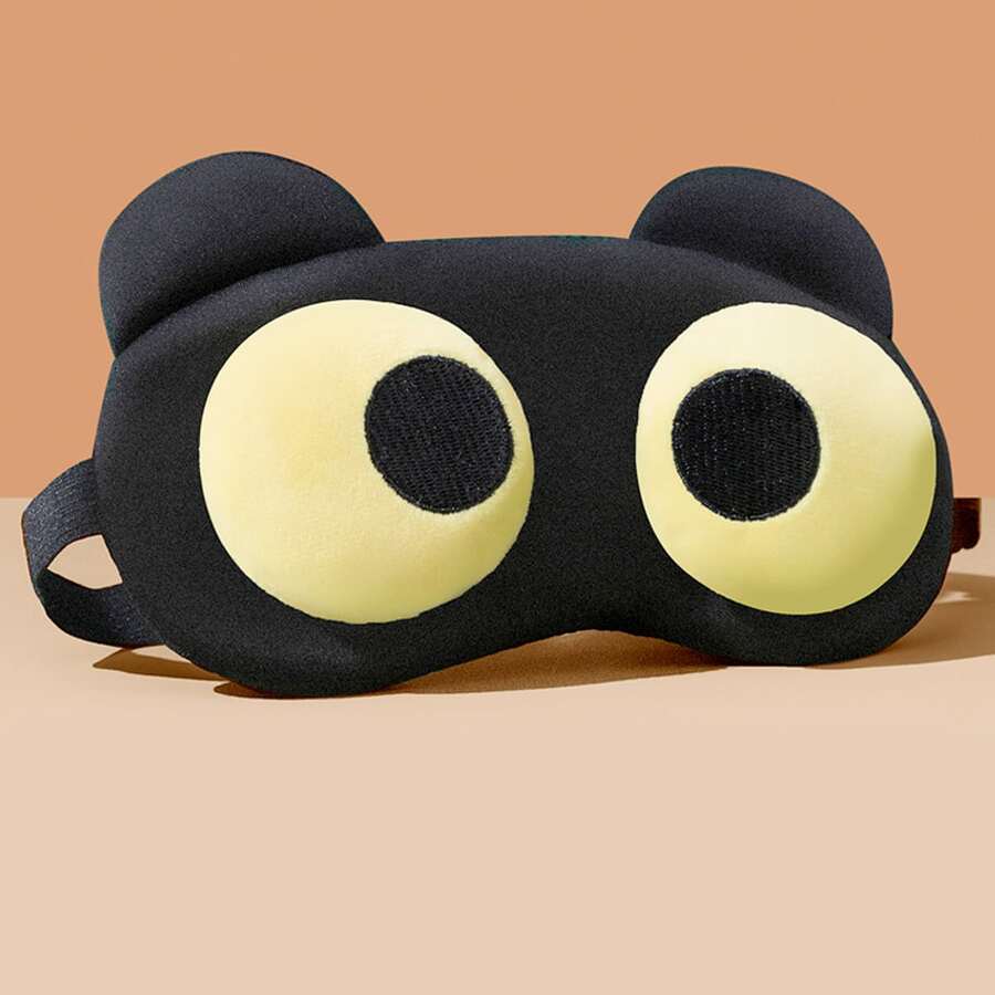 1pc Cute & Funny Cartoon Eye Mask For Nap & Sleep, Light Blocking