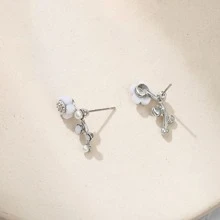 1 đôi Retro Đúng mốt Kim loại mặt trời & Mặt trăng Bông tai stud Đối với phụ nữ Đến Mặc Mua sắm Hoặc Ngày - Nhiều màu - Xem 3