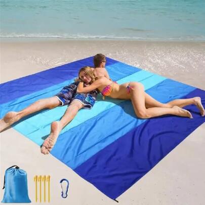 Beach Mat/picnic Mat/mini Waterproof Checkered Fabric Moisture-proof Beach Mat