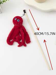 Gậy trêu chọc bạch tuộc mới cho mèo, màu sắc ngẫu nhiên, 1 chiếc, đồ chơi cho thú cưng - màu đen - Xem 2