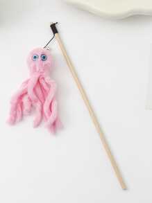 新款章魚挑逗棒貓玩具（1入，隨機顏色）寵物玩具 - 藍色 - 查看 1