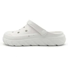 Amoji Men's Garden Clogs Shoes Gardening Shoes Summer Clogs Shower Sandals Yard Shoes CL212 - trắng - Xem 2