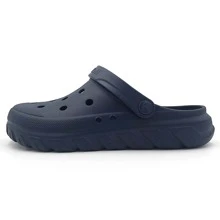 Amoji Men's Garden Clogs Shoes Gardening Shoes Summer Clogs Shower Sandals Yard Shoes CL212 - Navy Blue - View 2