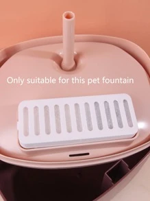 1pc White Rectangular Specialized Filter Cartridge For Cat Head Shaped Water Fountain As Shown In The Picture - White - View 4