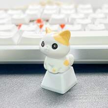Cat Decor 专业键帽 - 彩色 - 查看 3