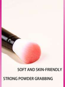 baopinger 1入組乳膠雙頭刷-粉色雙頭化妝刷腮紅膏遮瑕海綿 - 粉色 - 查看 2