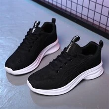 Women's Sports Casual Shoes, Knitting Mesh Breathable Soft Sole Lightweight Fitness Running Shoes, Ladies Travel Shoes, Walking Shoes