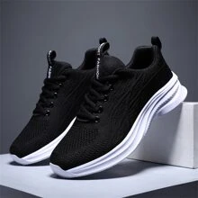 Women's Sports Casual Shoes, Knitting Mesh Breathable Soft Sole Lightweight Fitness Running Shoes, Ladies Travel Shoes, Walking Shoes