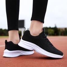 Women's Sports Casual Shoes, Knitting Mesh Breathable Soft Sole Lightweight Fitness Running Shoes, Ladies Travel Shoes, Walking Shoes