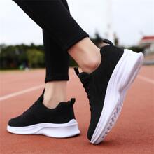 Women's Sports Casual Shoes, Knitting Mesh Breathable Soft Sole Lightweight Fitness Running Shoes, Ladies Travel Shoes, Walking Shoes