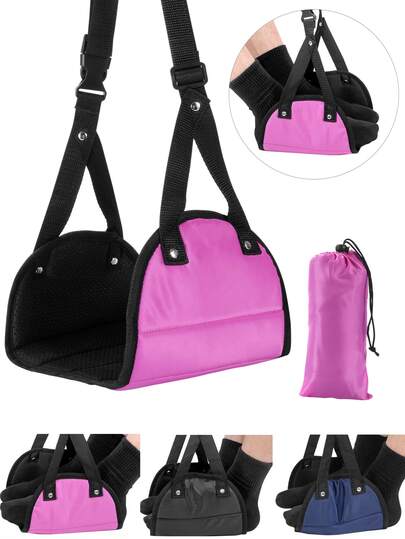 舒适脚垫 腿部吊床 悬挂式脚垫枕头 悬挂式床脚垫 可调节高度脚吊床 桌下脚垫