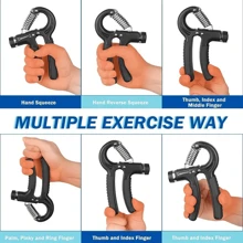 1/2/5 pièces Entraîneur de force de préhension pour hommes, renforçateur de préhension professionnel pour les doigts, la réhabilitation des muscles du bras, l'exercice de la force du poignet. Accessoires de fitness pour la gym
