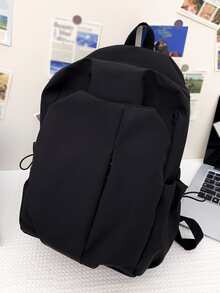 Không giới tính Dung lượng lớn Ba lô chức năng - màu đen - Xem 3