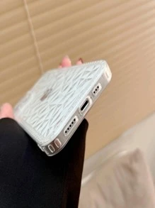 鑽石紋理質感手機外殼 - 無色 - 查看 5