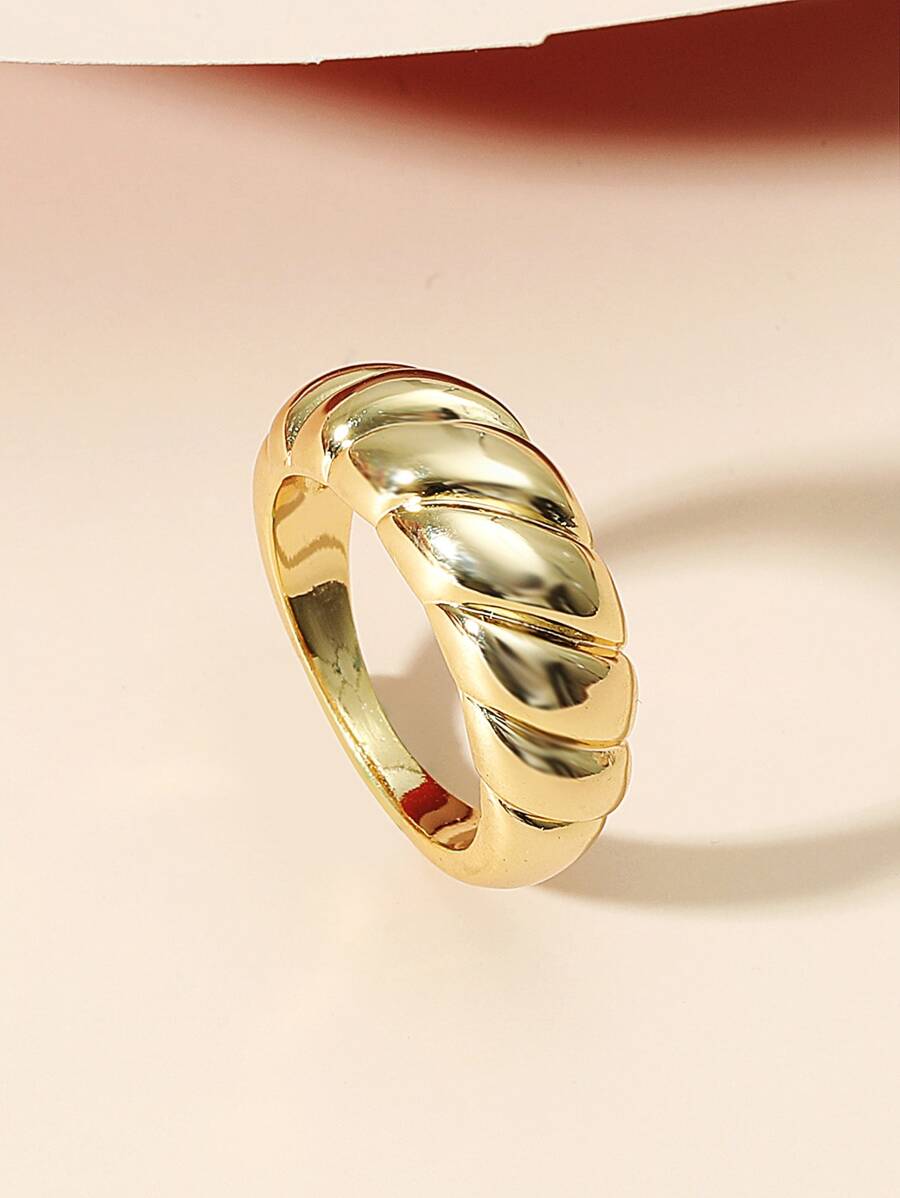 1pc European & American Retro Style Simple Casual Fashion Vacation Party Ring