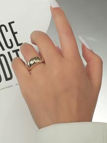 1pc European & American Retro Style Simple Casual Fashion Vacation Party Ring