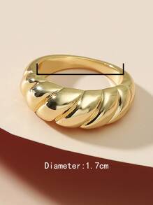 1pc European & American Retro Style Simple Casual Fashion Vacation Party Ring