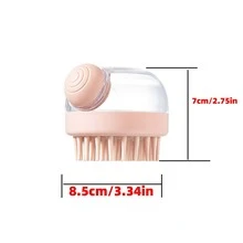 1pc Pink Pet Bath Brush - Pink - View 4