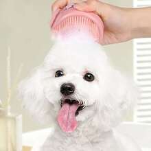 1pc Pink Pet Bath Brush - Pink - View 3