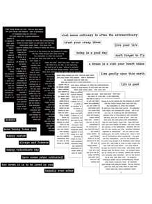 Bộ 8 tờ nhãn dán trích dẫn để ghi nhật ký, Bộ dụng cụ làm sổ lưu niệm cổ điển dành cho người lớn, Nhãn dán trò chuyện nhỏ, Bảng từ vựng cụm từ, Bảng từ vựng tự làm cho sổ kế hoạch tạp chí, Ảnh ghép, Album trang trí thẩm mỹ - Đen và trắng - Xem 1