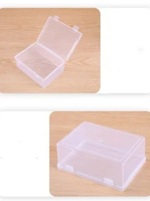 1 pieza transparente con clip Caja de almacenamiento , portátil clasificación Contenedor con Tapa para Juguetes , , con pequeño en diferentes tamaños ( grande , medio , pequeño ) - transparente - Ver 6