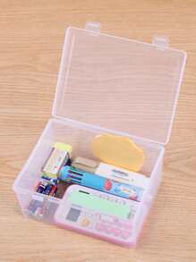 1 pieza transparente con clip Caja de almacenamiento , portátil clasificación Contenedor con Tapa para Juguetes , , con pequeño en diferentes tamaños ( grande , medio , pequeño ) - transparente - Ver 3