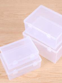 1 pieza transparente con clip Caja de almacenamiento , portátil clasificación Contenedor con Tapa para Juguetes , , con pequeño en diferentes tamaños ( grande , medio , pequeño ) - transparente - Ver 2