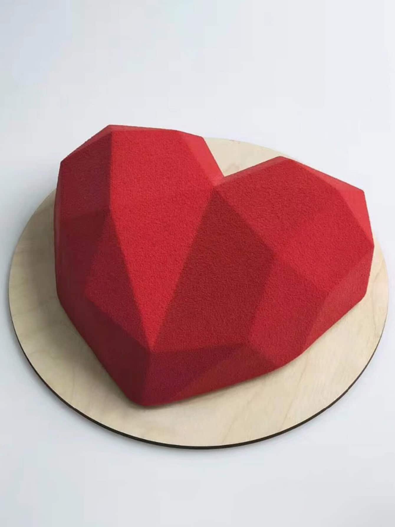 3D水钻爱心甜点蛋糕模具慕斯芝士蛋糕硅胶模具烘焙慕斯装饰模具工具，情人节派对，家居装饰，家居礼品