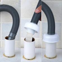 1pc Silicone Drain Cover & 2pcs Sealing Rings For Bathroom Strainer Floor Drain, Deodorant Home Bathroom Decor Fall Decor Back To School - White - View 1