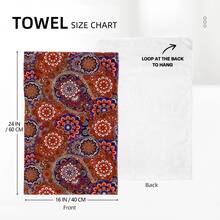 Kc毛巾-波西米亞風格-8-2 - 棕色 - 查看 2