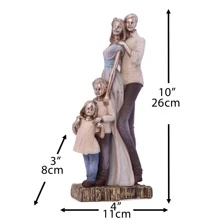 Family Statues Resin Crafts Home Decoration Sculptures Figures Furniture Ornaments Accessories For Living Room