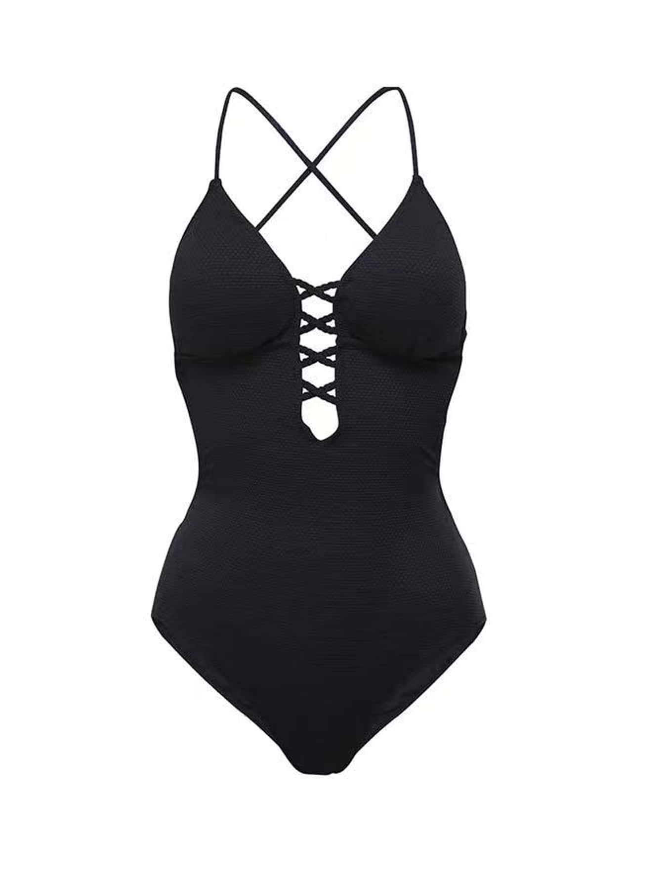 One-piece swimsuit female summer Korean ins sexy backless strap fashion swimsuit