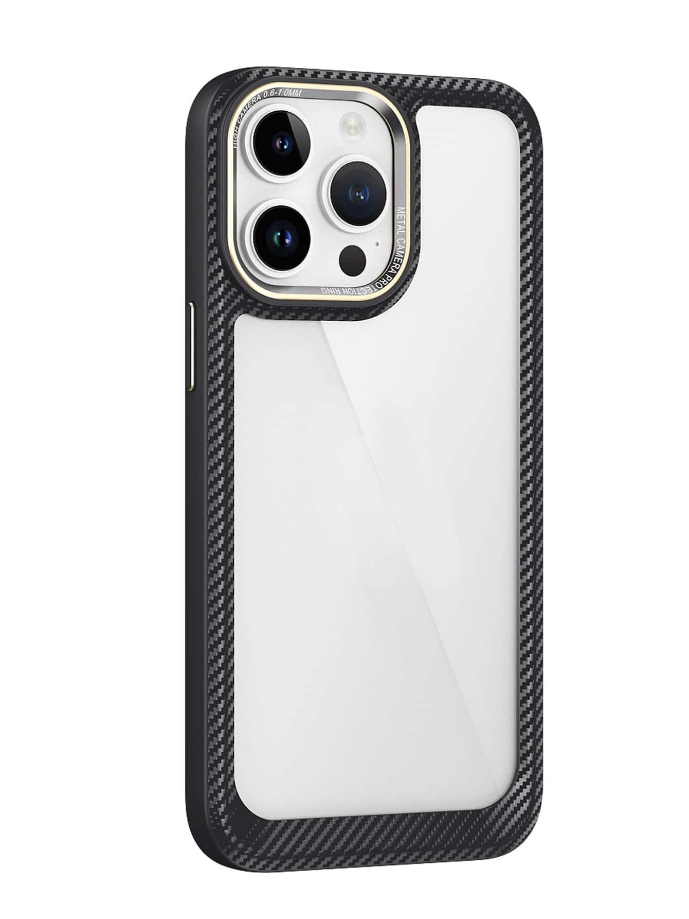 Contrast Frame Clear Phone Case - Clear - View 1