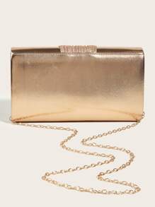 Luxury Dinner Bag, Evening Bag Glamorous, Elegant, Exquisite, Quiet Luxury Pu & Glitter Decorated Women's Clutch Bag Square Bag, Ruched For Lady, Woman, For Party Girl, Bride Perfect for Party, Wedding, Prom, Dinner/Banquet, Dinner/Banquet, Best Gift For Women Mom Teacher Friend Bridesmaid