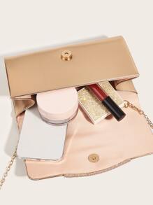 Luxury Dinner Bag, Evening Bag Glamorous, Elegant, Exquisite, Quiet Luxury Pu & Glitter Decorated Women's Clutch Bag Square Bag, Ruched For Lady, Woman, For Party Girl, Bride Perfect for Party, Wedding, Prom, Dinner/Banquet, Dinner/Banquet, Best Gift For Women Mom Teacher Friend Bridesmaid