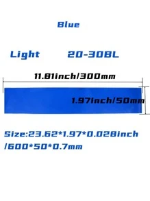 1pc Latex Exercise Resistance Band For Buttocks, Yoga Training Gym Accessories - Blue - View 5