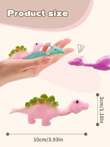 6pcs Cartoon Dinosaur Design Random Cat Teaser Toy - Multicolor - View 6