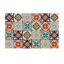 1入組廚房檯面吸水墊柔軟矽藻土滴幹墊餐具飲料杯墊、免洗桌墊、鼠標墊、咖啡杯墊 - 紅白色 - 查看 4