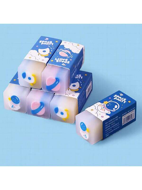 Cute Erasers for Kids Bulk 3 Pack Space Travel Erasers Food Erasers Fun